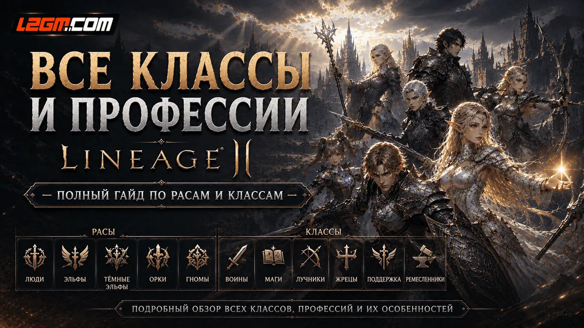 Все классы и профессии Lineage 2 — полный гайд 2026