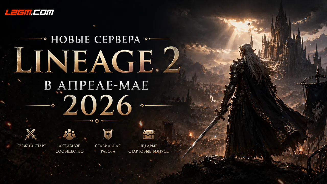 Новые сервера Lineage 2 в апреле-мае 2026 — анонсы открытий