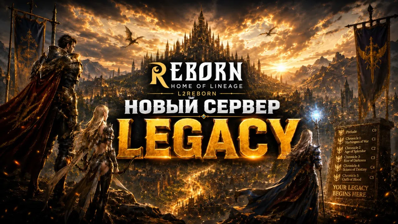L2Reborn Legacy — новый сервер Lineage 2 от C1 до High Five