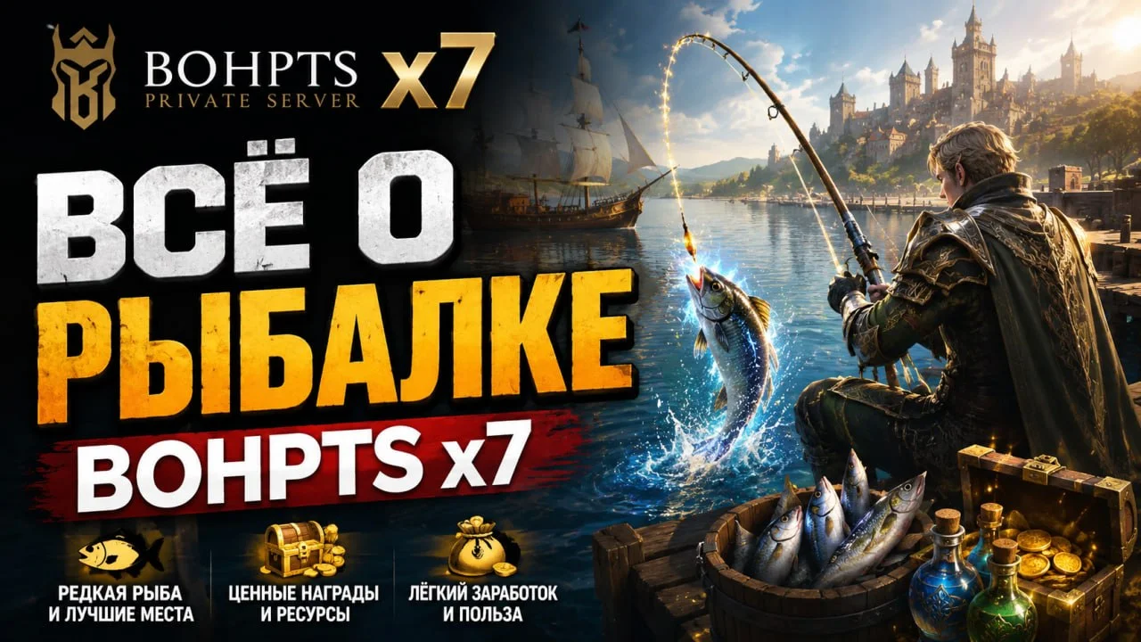 BOH PTS x7 — рыбалка как автофарм адены и экспы в Lineage 2